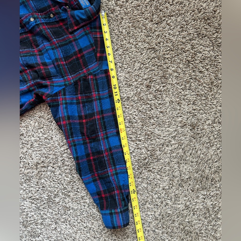 PENDLETON 100% Wool Plaid Shirt Women *Large* Made In USA *READ DESCRIPTION* - Picture 8 of 8